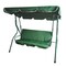 Northlight 3-Seater Outdoor Patio Swing with Adjustable Canopy - Green
